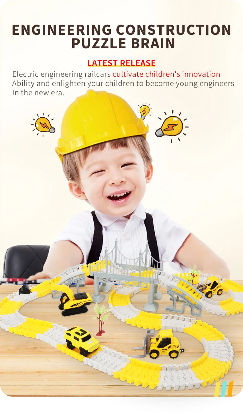 ELMAS 137-467pcs Children Electric Track Car Set Gift - Al Masam Stationery LLC