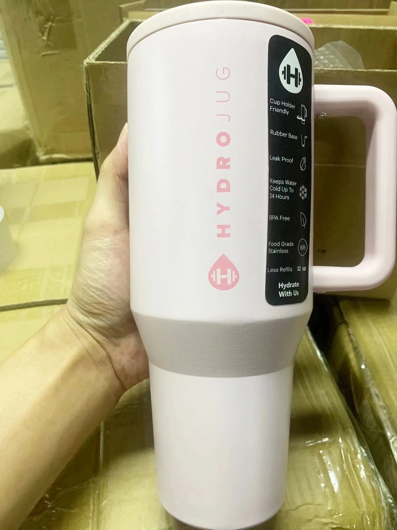 ELMAS HydroJug Tumbler 32OZ/40OZ Vacuum Insulated Mug - Al Masam Stationery LLC