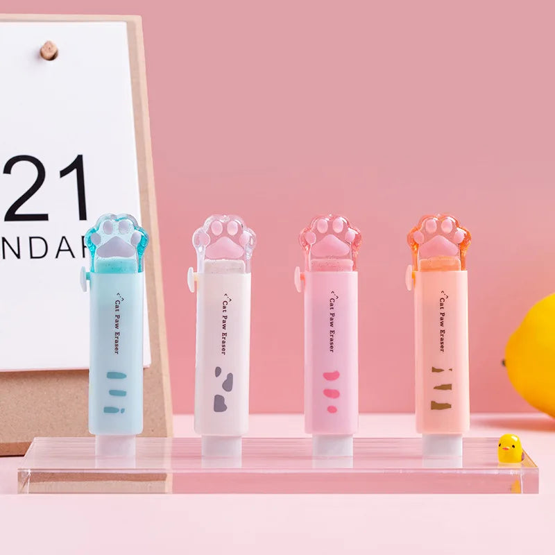 ELMAS Adorable Cat Paw Rubber Eraser for Fun Corrections - Al Masam Stationery LLC