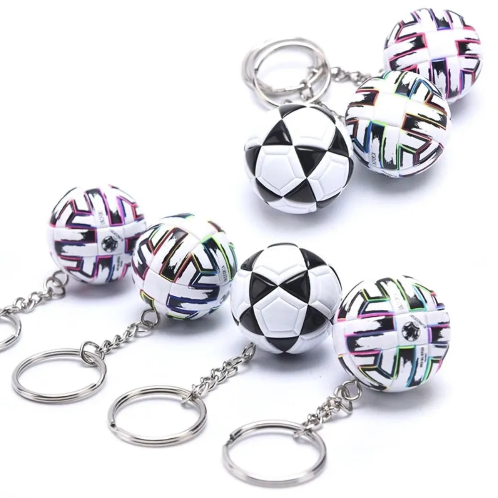 ELMAS Trendy Leather Football Keychain for Sports Lovers - Al Masam Stationery LLC