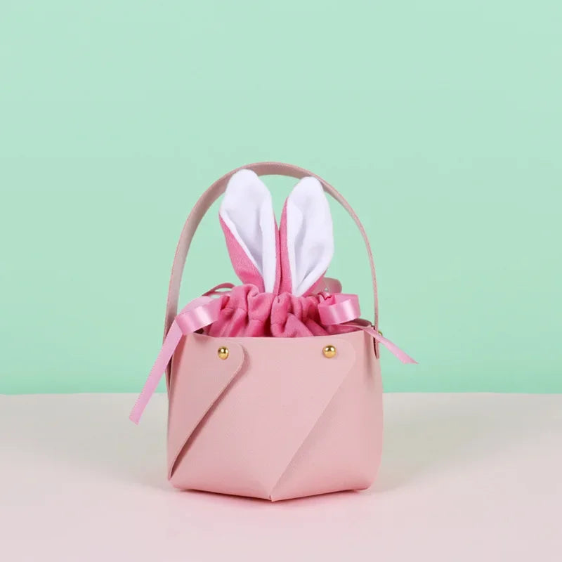 ELMAS Rabbit Leather Gift Bags For Easter Party Decor - Al Masam Stationery LLC