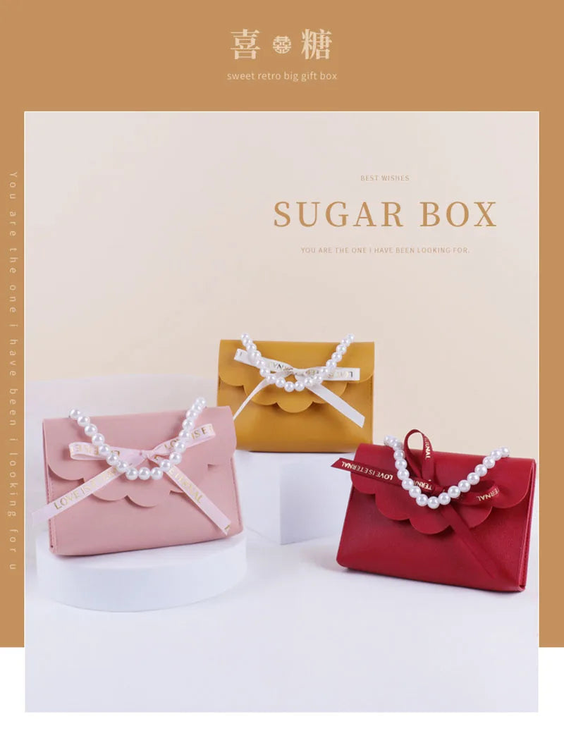 ELMAS 5/10/20Pcs Leather Gift Bags Mini Handbag Set - Al Masam Stationery LLC