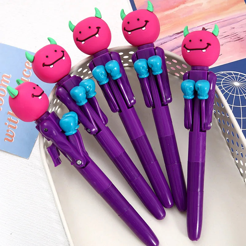 ELMAS Kawaii Unicorn Boxing Ballpoint Pens 12pcs Lot - Al Masam Stationery LLC