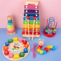 ELMAS Montessori Wooden Puzzles for Kids Early Learning - Al Masam Stationery LLC