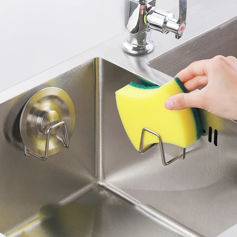 ELMAS Kitchen Stainless Steel Sink Sponges Holder Rack - Al Masam Stationery LLC