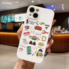 ELMAS Cartoon Funny Clip Art Friends Phone Case for iPhone - Al Masam Stationery LLC