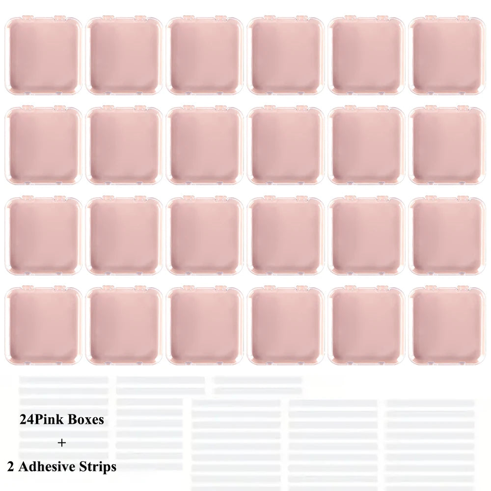 ELMAS Acrylic Nail Art Storage Box Set with Lid Sealed - Al Masam Stationery LLC