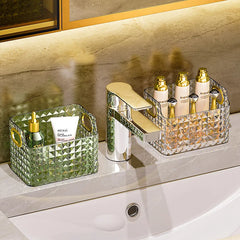 ELMAS Rectangular Desktop Acrylic Makeup Storage Box - Al Masam Stationery LLC