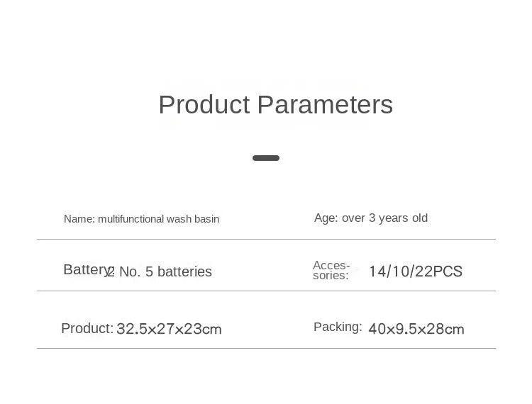 ELMAS Children Puzzle Pretend Play Kitchen Basin Toys - Al Masam Stationery LLC