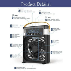 ELMAS Portable 3 In 1 Air Conditioner Cooler Humidifier - Al Masam Stationery LLC