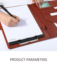 ELMAS A5/A4 Leather Clipboard Folder for Meetings