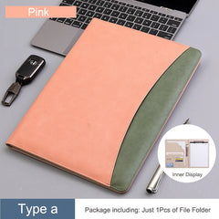 ELMAS Elegant A4 PU Leather Clipboard Folder for Office