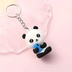 ELMAS Adorable Panda Couple Keychain for Women