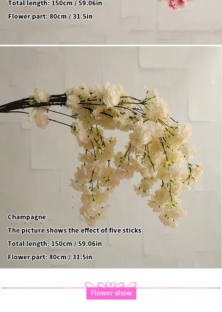 ELMAS Elegant Cherry Blossom Silk Branch Decor - Al Masam Stationery LLC