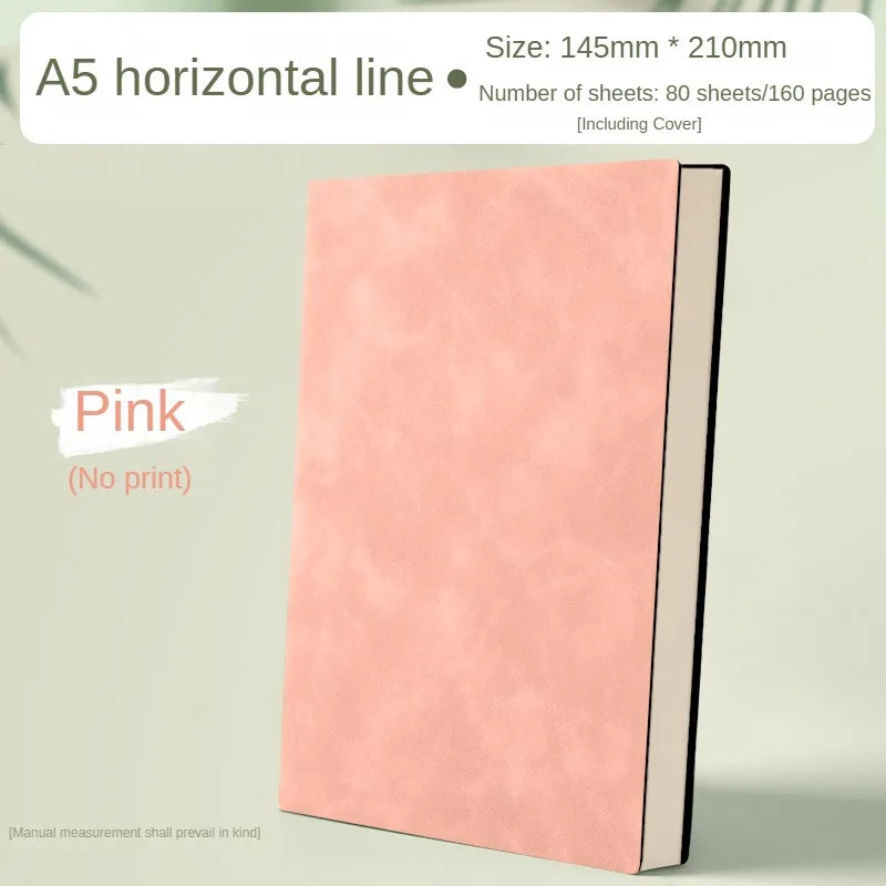 ELMAS A5 Leather Book Skin Notepad for Business Use - Al Masam Stationery LLC