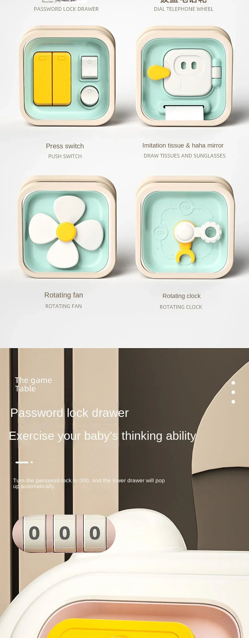 ELMAS - New 6 in 1 Montessori Sensory Busy Board - Al Masam Stationery LLC