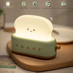 ELMAS Kawaii Bread Toast LED Night Light for Home Decor