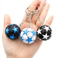 ELMAS Trendy Leather Football Keychain for Sports Lovers