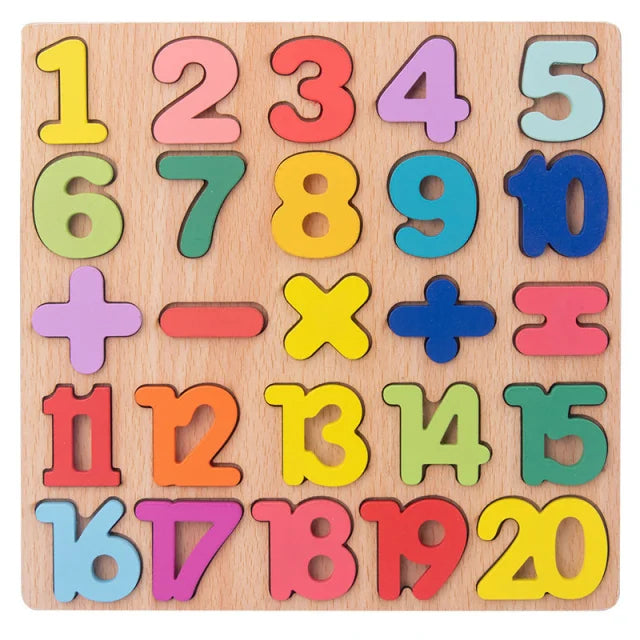 ELMAS Montessori Baby Wooden Puzzle Toys for 2-3 Years - Al Masam Stationery LLC