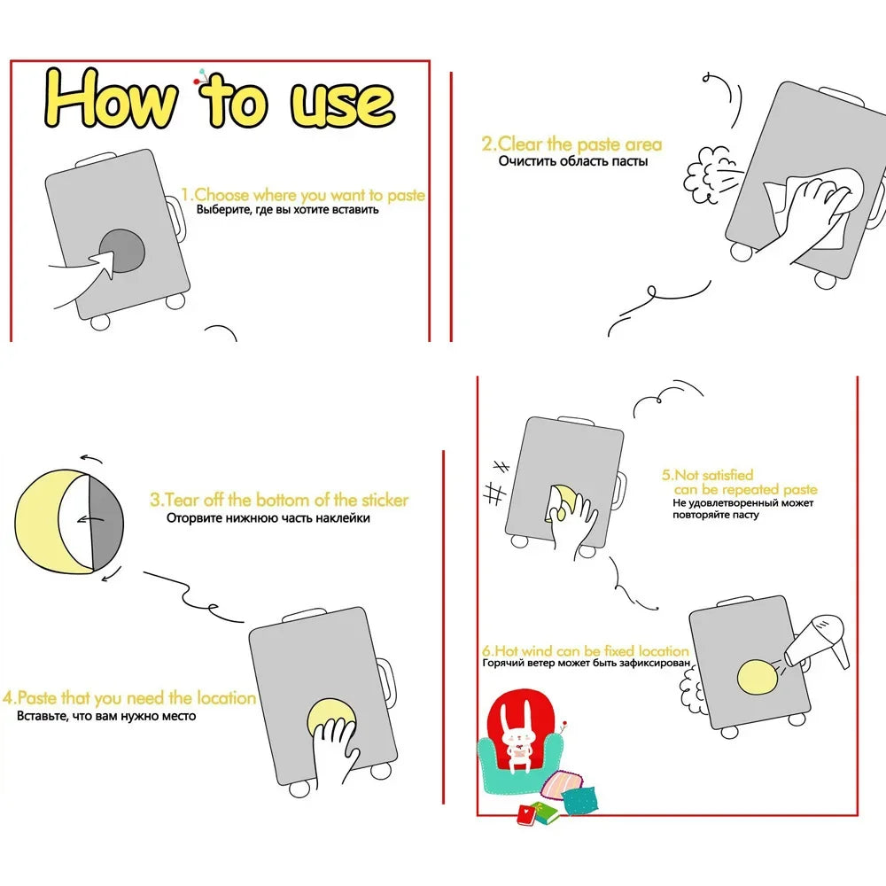 ELMAS 50pcs Bubu and Dudu Cute Bear DIY Stickers - Al Masam Stationery LLC