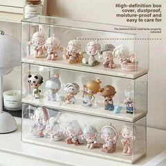ELMAS Acrylic Storage Box Dustproof Cabinet for Home Goods