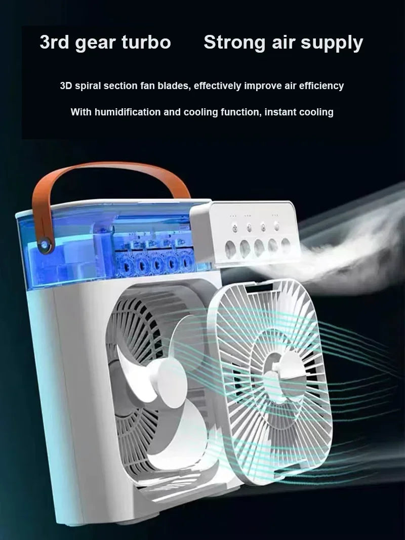 ELMAS New 3 In 1 Portable Humidifier Fan For Home - Al Masam Stationery LLC