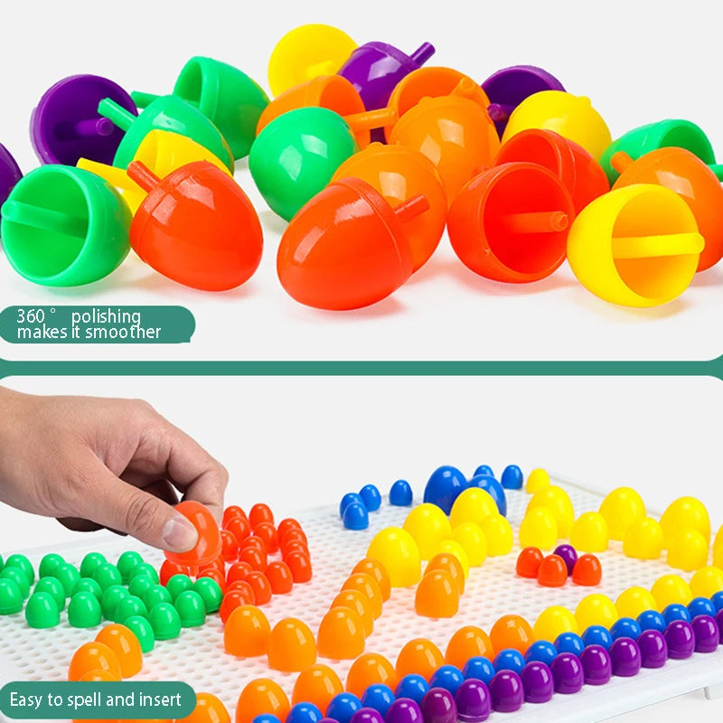 ELMAS Mushroom Nails Plate Creative Educational Toys - Al Masam Stationery LLC