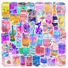 ELMAS Cute Drink Aesthetic Stickers for Personalization