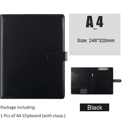 ELMAS A5/A4 Leather Clipboard Folder for Meetings