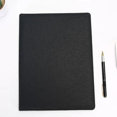 ELMAS Premium A4 PU Leather Clipboard Organizer - Al Masam Stationery LLC