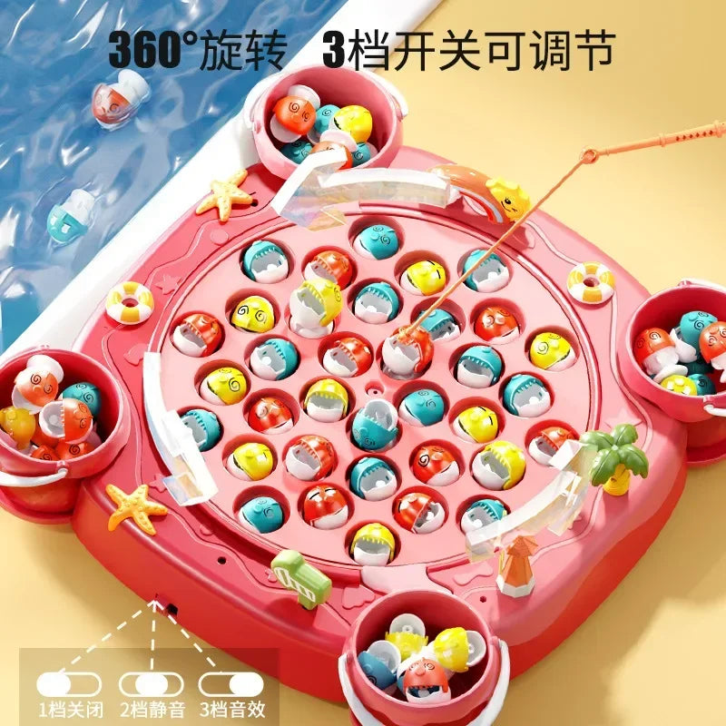 ELMAS Kids Magnetic Fishing Play Toy with Music Fun - Al Masam Stationery LLC
