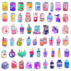 ELMAS Cute Drink Aesthetic Stickers for Personalization