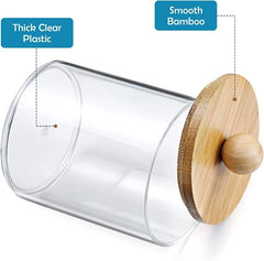 ELMAS Storage Organizer Holder Canister Jars for Cotton Rounds - Al Masam Stationery LLC