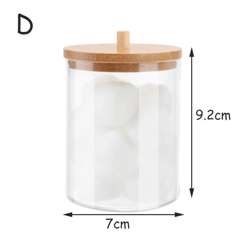ELMAS Acrylic Storage Box Bathroom Jar Makeup Organizer - Al Masam Stationery LLC