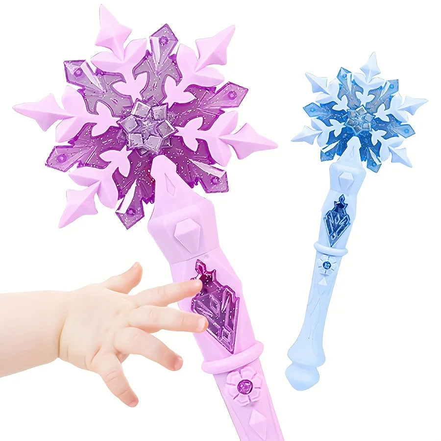 ELMAS Magical Snow Princess Wand with Lights & Sounds - Al Masam Stationery LLC