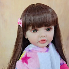 ELMAS Realistic 22-inch Reborn Baby Girl Doll - Soft Silicone - Al Masam Stationery LLC