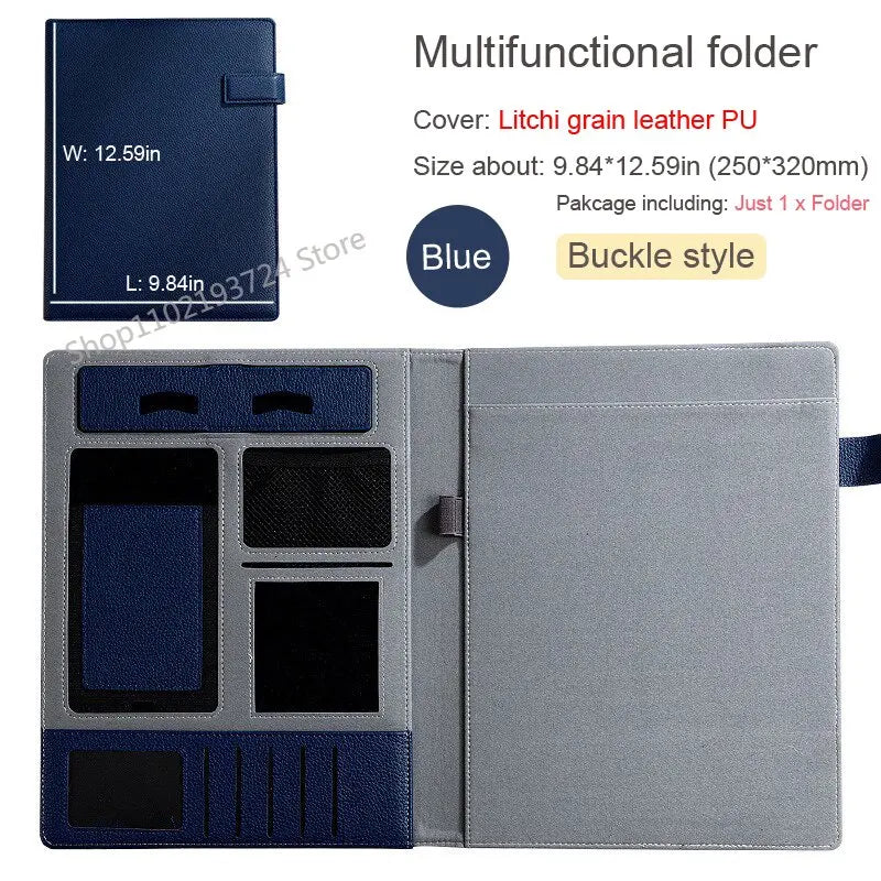 ELMAS Executive Leather Padfolio & Organizer Portfolio - Al Masam Stationery LLC