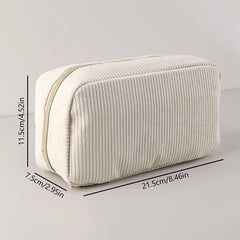 ELMAS Stylish Corduroy Pencil Case for All Ages