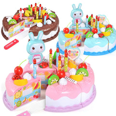 ELMAS Fun 37Pcs DIY Birthday Cake & Fruit Playset