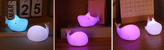 ELMAS Adorable Cat Night Light - 7-Color Touch Lamp