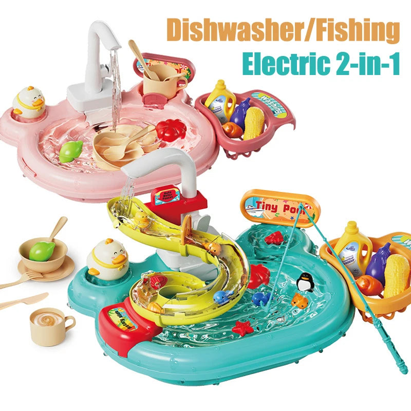 ELMAS Children Puzzle Pretend Play Kitchen Basin Toys - Al Masam Stationery LLC