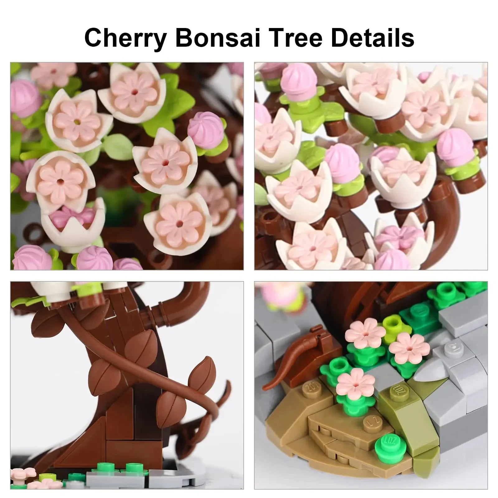 ELMAS Creative Cherry Blossom Building Block Set - Al Masam Stationery LLC