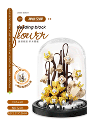 ELMAS Creative Flower Bouquet Building Block Set