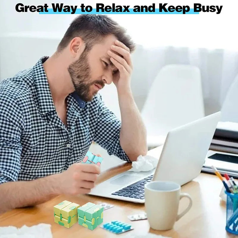 ELMAS Stress Relief Magic Flip Cube for All Ages - Al Masam Stationery LLC