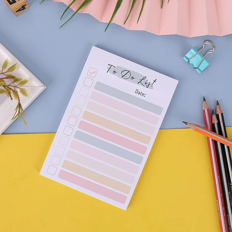 ELMAS 50 Sheets To Do List Notepad - Portable Daily Planner - Al Masam Stationery LLC