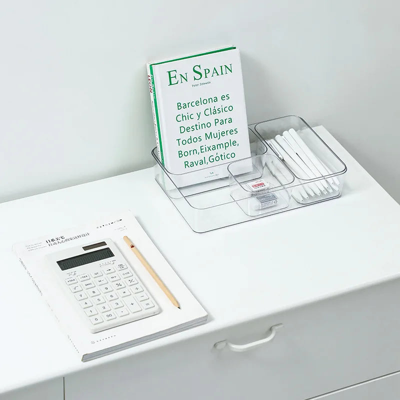 ELMAS Clear Multi-Purpose Storage Organizer Box - Al Masam Stationery LLC