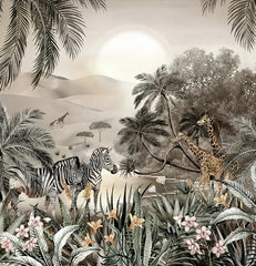 ELMAS Custom Southeast Asian Rainforest Mural Wallpaper - Al Masam Stationery LLC
