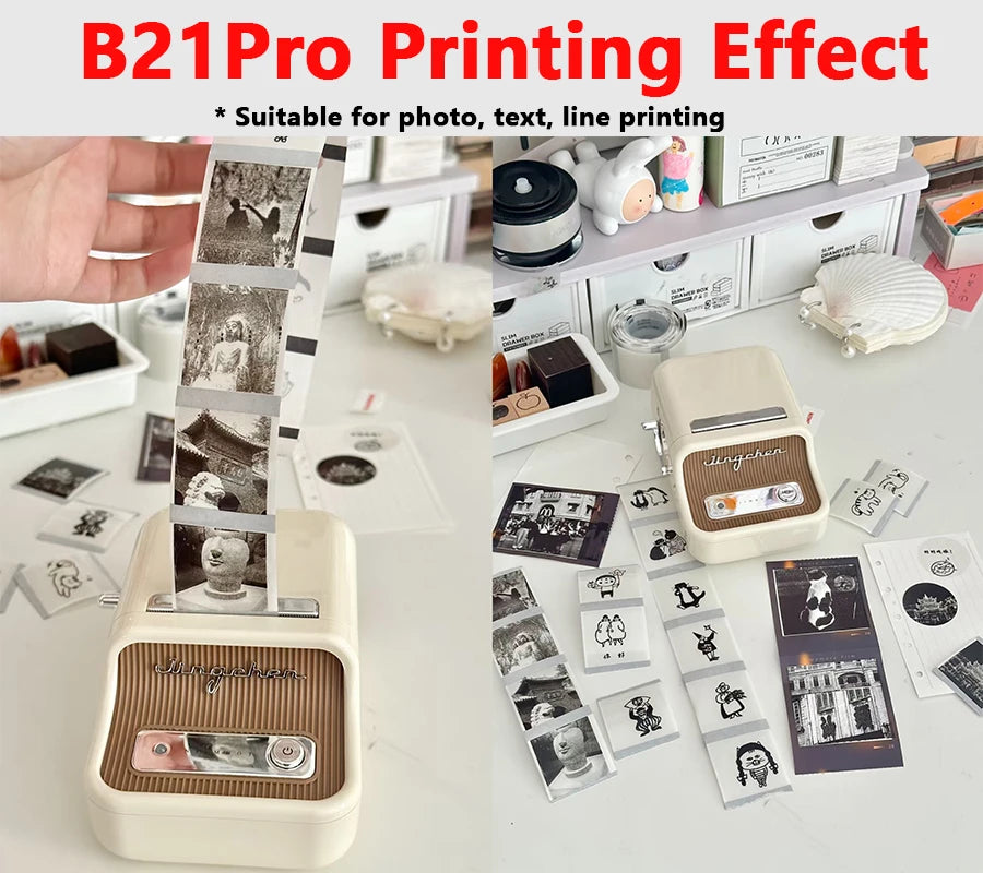 ELMAS Wireless Mini Thermal Label Printer for Home & DIY - Al Masam Stationery LLC