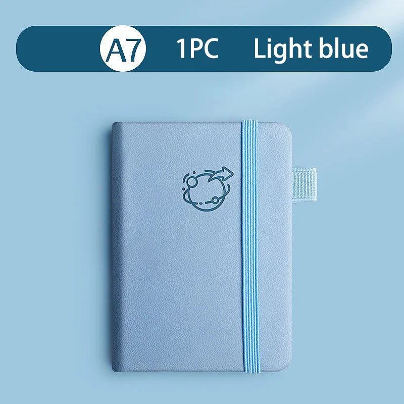 ELMAS Mini Book A7 Portable Leather Waterproof Notebook - Al Masam Stationery LLC