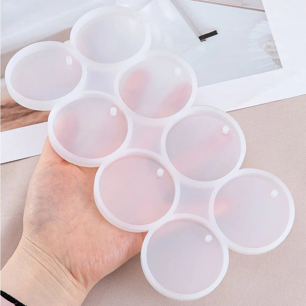 ELMAS Round Silicone Mould for DIY Jewelry Making Accessories - Al Masam Stationery LLC
